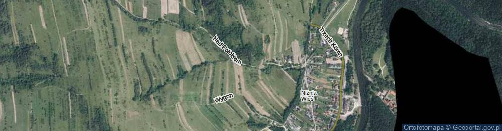 Zdjęcie satelitarne Nad Potokiem ul.